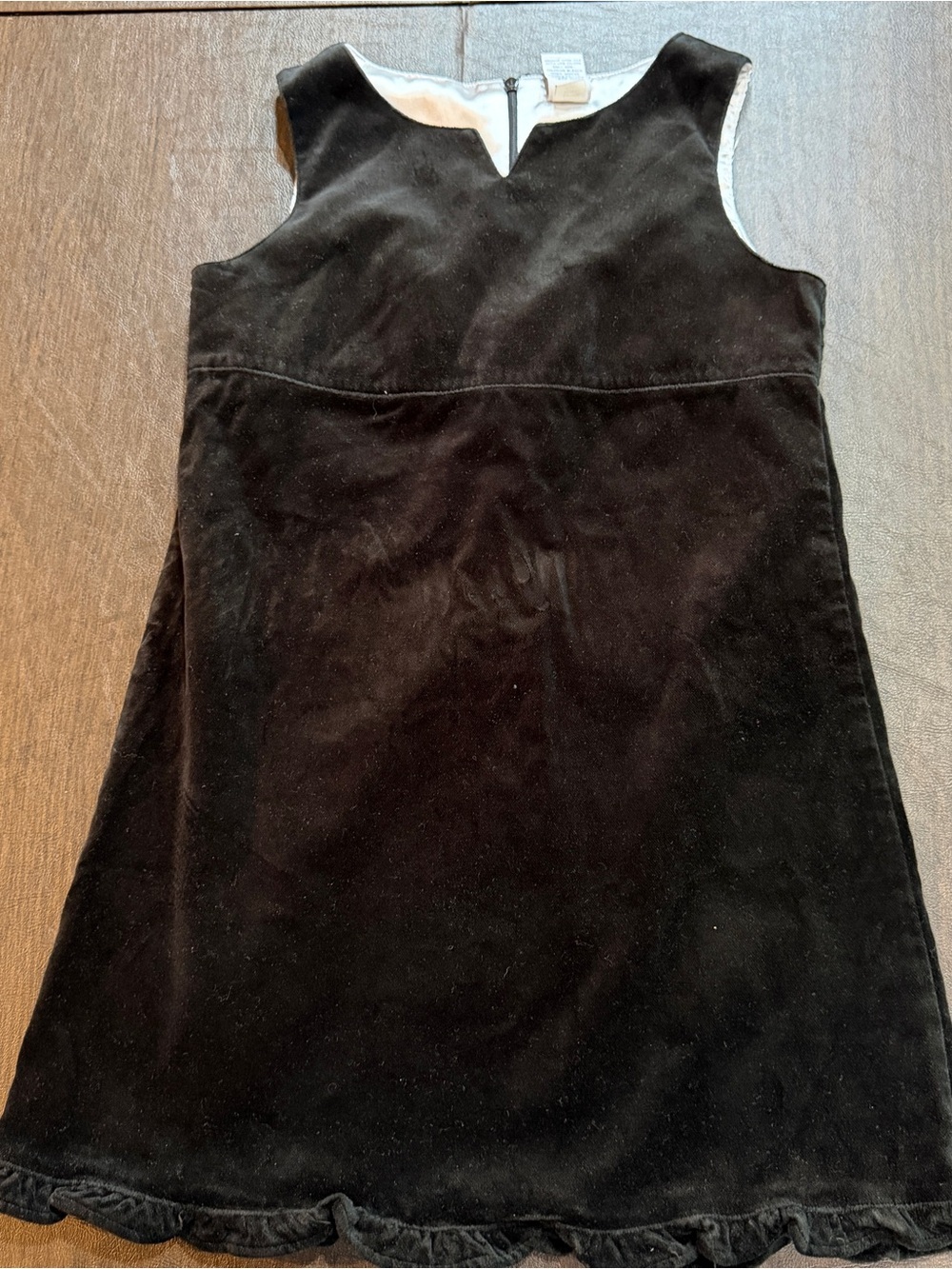Gap Factory Store Girls Black Velvet Dress Size S (5-6)